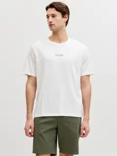 JJ REBEL miesten t-paita Jrebkelsey - Bright white - 3