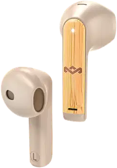 House of Marley langattomat nappikuulokkeet Zion, beige/puu - 3