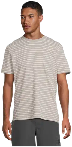 TEX miesten raidallinen t-paita I275381 - moss - 1