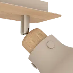 EGLO Kattovalaisin 3-os Arrecife hiekka/puu - 3