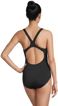 Actuelle naisten sporttinen uimapuku 215A012523 - Black with Pink - 3