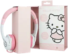 Hello Kitty lasten langalliset sankakuulokkeet valkoinen/pinkki - 3