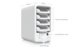 Ubiquiti 4-paikkainen verkkolevyasema 2.5 GbE -liitännällä UNAS-4-W valkoinen - 14