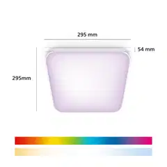 Philips Smart Lighting kattovalaisin neliö 18W RGB  valkoinen säädettävä kaukosäätimellä - 2