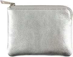 WKLY. nahkainen vetoketjukukkaro Shelby - Silver - 1
