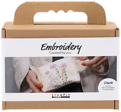 Creativ Company askartelusetti mini kirjailu meikkipussi - 1