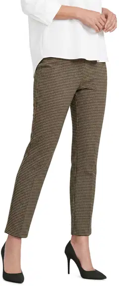London Fog naisten jaquard-leggingsit 222L263309 - brown aop - 1