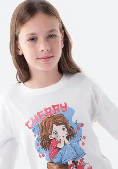 TEX lasten t-paita I276636 - Off white - 5