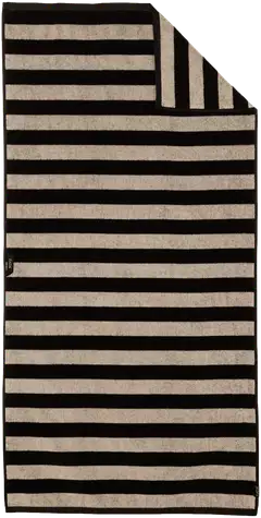 Ratia kylpypyyhe Raita 40x40mm 70x140 cm musta/greige - 1