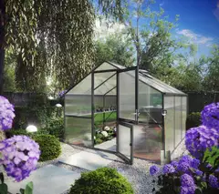 Kreative Gartentechnik kasvihuone Orchidee III 9,59 m2 antrasiitinharmaa - 1