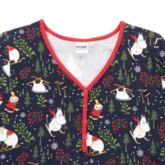Muumi naisten pyjama Hiihtoretki 593716 - tummansininen - 7