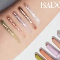 Isadora The Shimmer Eyeshadow Stick Longwear & Water-Resistant luomiväripuikko 43 Golden Glow 1,2 g - 41 Bronze Brown - 6