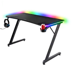 Trust Pelipöytä GXT 710 Luminus RGB valaistu Pro - 2