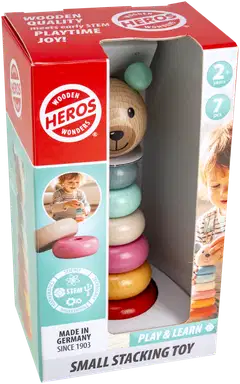 Heros Puulelu Play and Learn pieni pinottava torni - 2