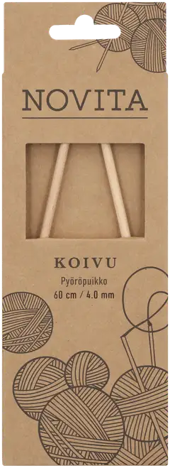 Novita Pyöröpuikko koivu 60cm - 4mm - 1