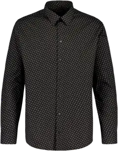 London Fog miesten kauluspaita RF Triangle AOP - BLACK - 1