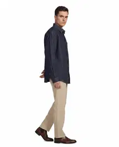 WKLY. miesten vakosamettihousut wide leg 202W312674 - Sand - 4