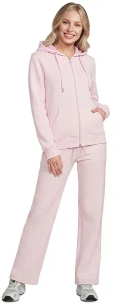 House naisten vetoketjullinen hupparitakki Cassy - Light pink - 4