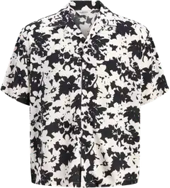 JJ REBEL miesten kauluspaita Jrebblossom - BLACK - 1