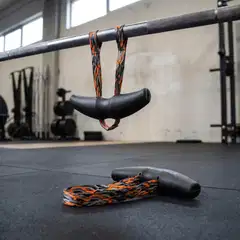 Angles90 A90 Grips Camo dynaamiset vetokahvat 2kpl musta/maastokuvioidut hihnat - 2