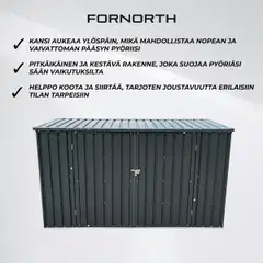Fornorth pyöräkatos comfort 225x78x134cm - 3
