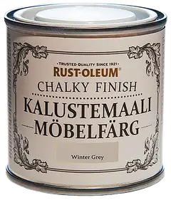 Rust-Oleum Chalky Finish 125ml kalustemaali vesiohenteinen runsaspigmenttinen harmaa - 1