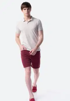 TEX miesten pikeepaita Slim I275233 - BEIGE - 4
