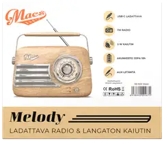Macs radio Bluetooth kaiuttimella Melody puu - 4