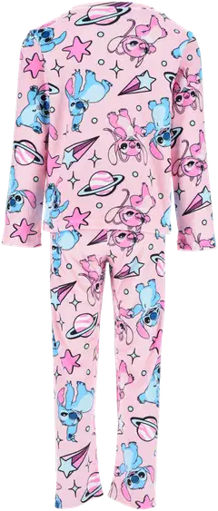 Lasten Lilo Et Stitch pyjama, hieno supersoft kangas - pink - 2