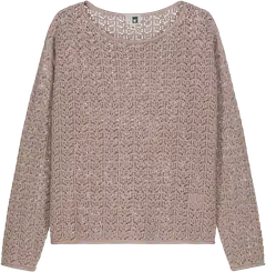 WKLY. naisten pitsineulepusero 213W000151 - baby pink - 1