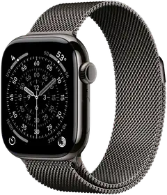 Apple Watch Series 11 GPS + Cellular 46mm titaani kotelo, titaani Milanese ranneke - M/L - MFD44QN/A - 2
