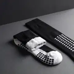 LUX grip-jalkapallosukat, polvipituinen varsi, musta, yksi koko - 2