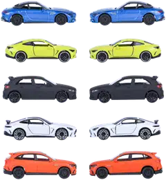 Majorette - Mercedes-AMG 5 auton lahjapakkaus, 1:64, 7,5 cm, die-cast - 3