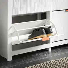 SoBuy kenkäkaappi valkoinen FSR186-II-W - 4