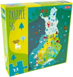 Tactic palapeli Suomi karttapalapeli 56 palaa - 5