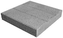HB-kakspuolilaatta 300x300x55mm harmaa - 1