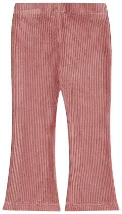 Dirkje lasten joustavat velourleggingsit, joissa levenevät lahkeet O56480 - Mauve - 2