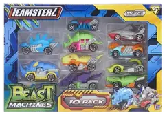 Teamsterz lelu Beast Machines die-cast kymmenen pikkuautoa - 1