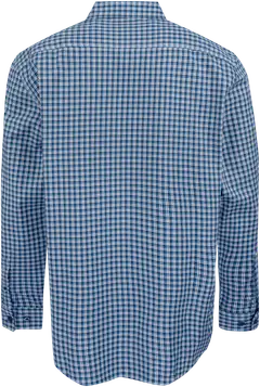 House miesten kauluspaita pikkuruutu 194H282510 - Blue small check - 2