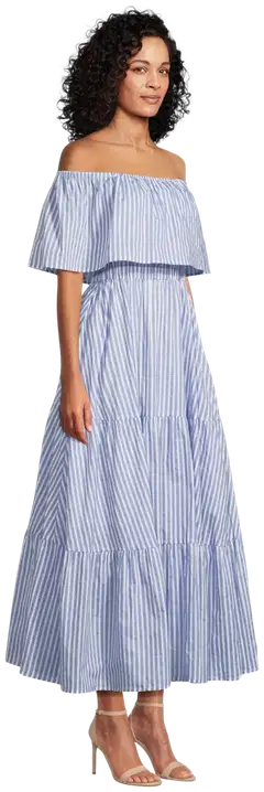 Margaux Riviera naisten mekko HYP-007 - BLUE & WHITE STRIPE - 4