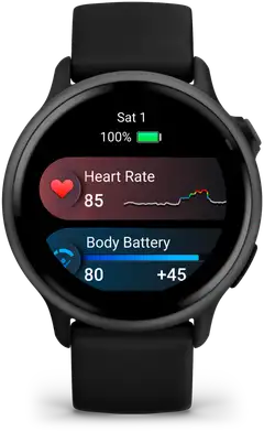 Garmin älykello Vivoactive 6 tummanharmaa ja musta hihna - 3