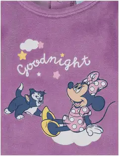Disney vauvojen kaksiosainen pyjama samettiveluuria Minni Hiiri ZH03062 - Vaaleanpunainen/valkoinen - 2
