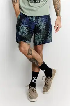 Finlayson miesten pellavashortsit Palma - BLACK - 3