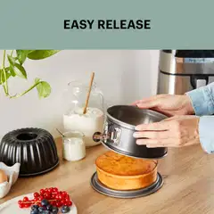 Tefal Easy Fry vuokasetti air fryereihin, irtopohjavuoka 18 cm ja kakkuvuoka 16 cm - 6