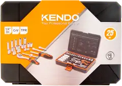 Kendo hylsysarja 1/4" 25-osainen - 3