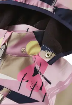 Reima lasten softshell-takki Vantti - Grey Pink - 4