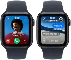 Apple Watch SE 3 GPS 44 mm:n keskiyön värinen alumiinikuori ja laivastonsininen urheiluranneke - M/L - MJL94QN/A - 4
