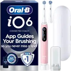 Oral-B iO6 Series Pink Sand Sensitive sähköhammasharja + lisävaihtoharja - 1