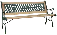 Lykke puutarhapenkki Vikholm 122x54x73 cm vaaleanruskea - 1
