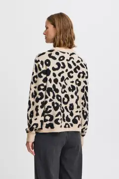 B.young naisten neule Bxminya leopard - Black Mix - 4